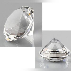 Clear Crystal Diamond Glass Paperweight Decorative Glass Diamonds Wedding